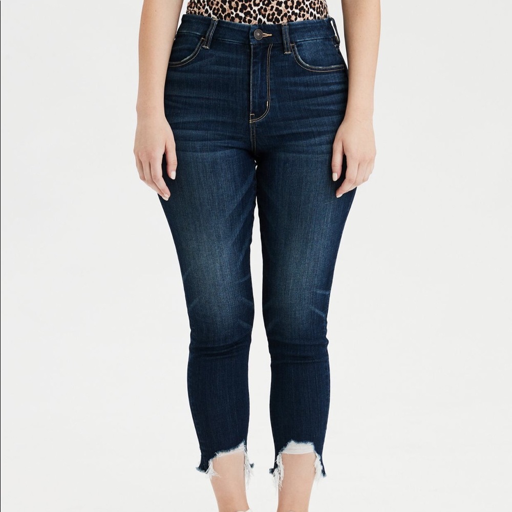 AE high rise curvy jegging crop